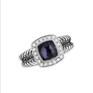 Authentic David Yurman Albion Petite Ring with Gemstone & Diamonds.